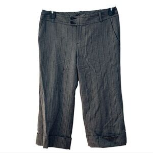 Banana Republic Women's Gray Capri Pants Size 6 Ladies Stretch Polyester wool